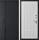 Металлическая входная дверь Piano Квадро Белый матовый