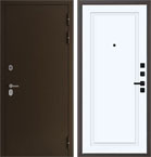 Металлическая входная дверь Термо ЗК QIT 5 Велюр белый